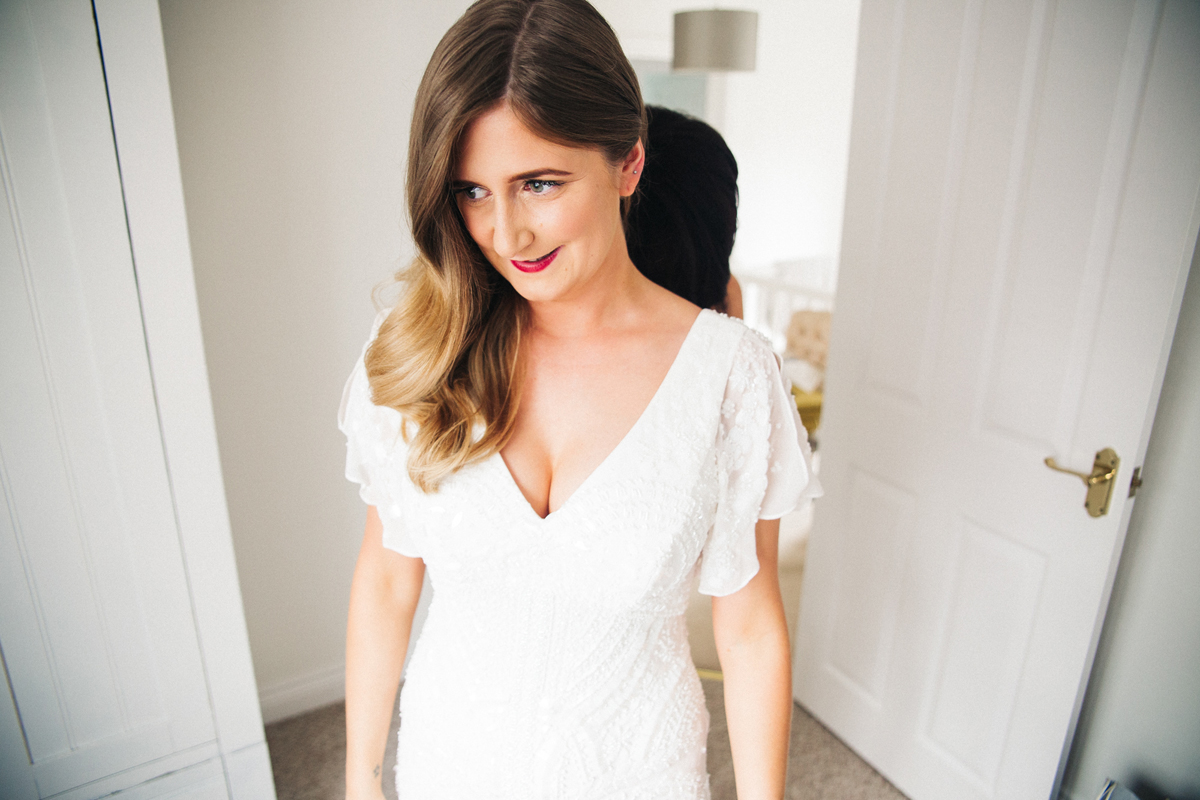 10 Eliza Jane Howell sequin dress for a laidback vintage inspired wedding. Photography by Sally T