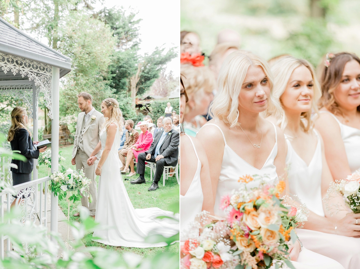 11 A chic Pronovias dress garden wedding. Carn Patrick Photography - A Chic Pronovias Gown For a Wild and Colourful Garden Wedding at a Medieval Manor House 11 A chic Pronovias dress garden wedding. Carn Patrick Photography