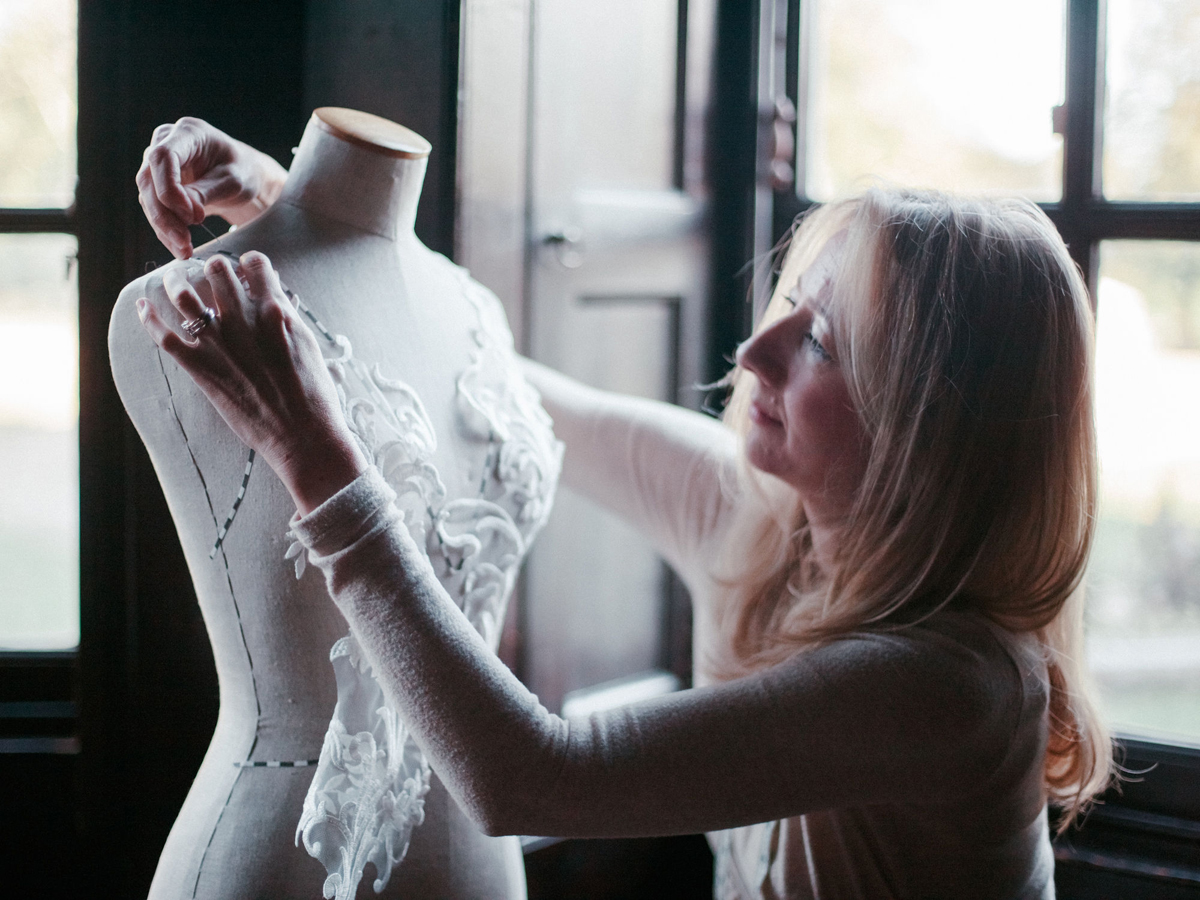11 Caroline Arthur wedding dress designer Surrey