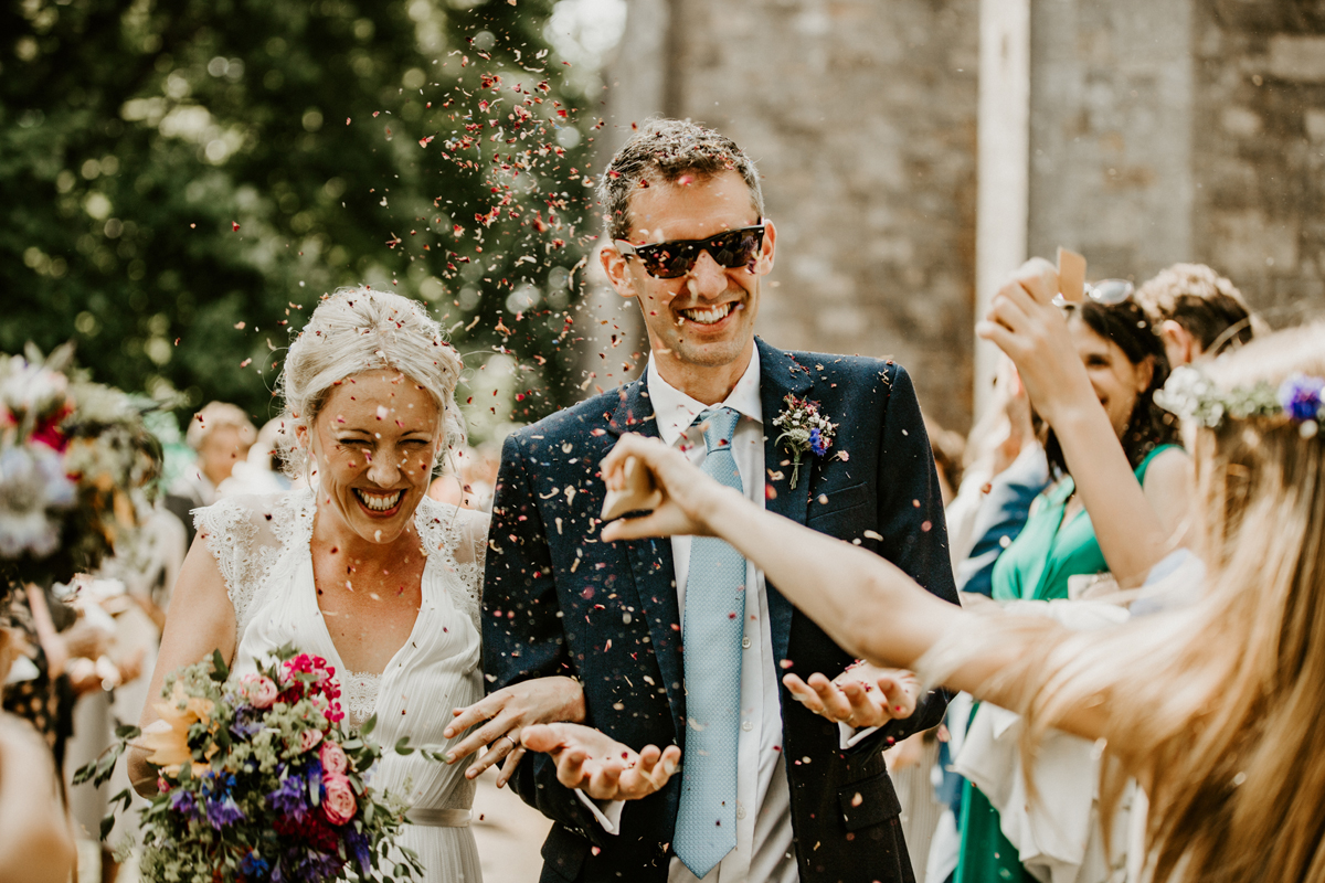 111 A Catherine Deane gown for a colourful Exeter wedding