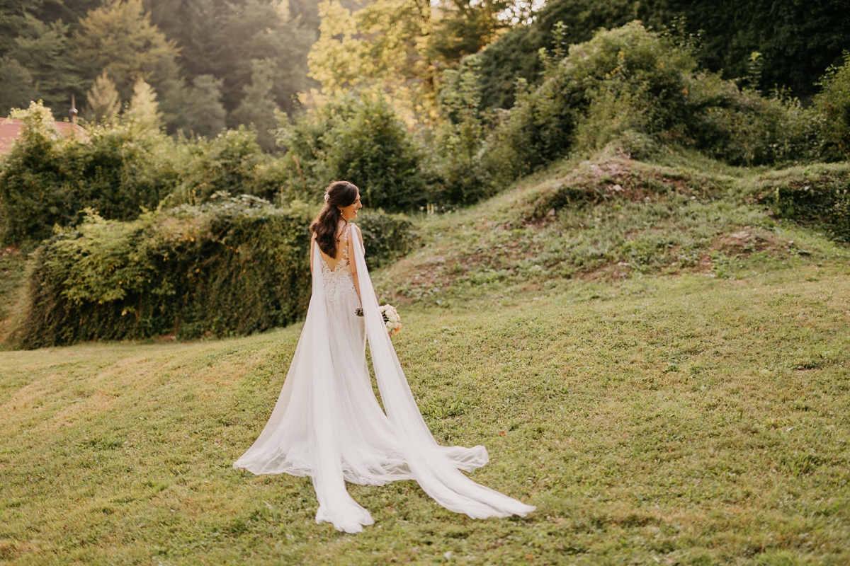 12 A Pronovias dress dreamy romantic wedding in Slovenia