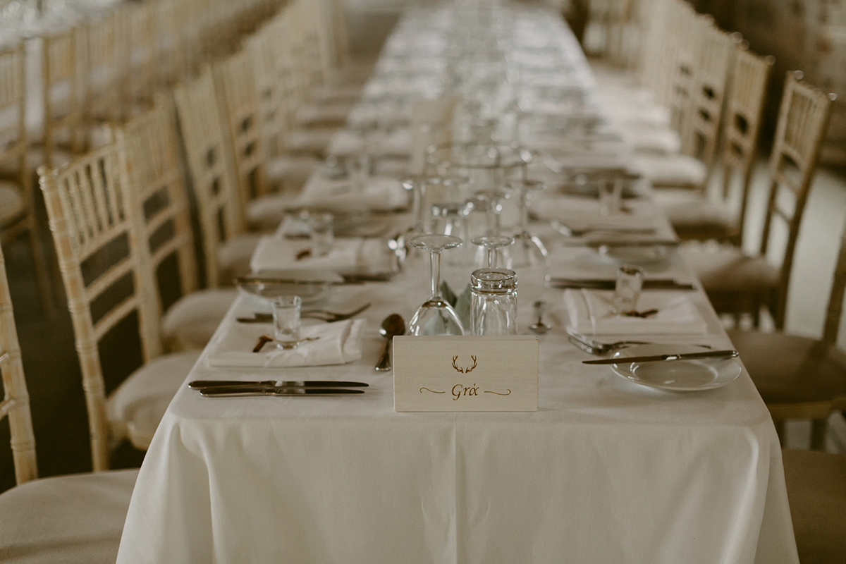 12 Galia Lahav glamour Irish country house wedding. Photography by Adam and Grace