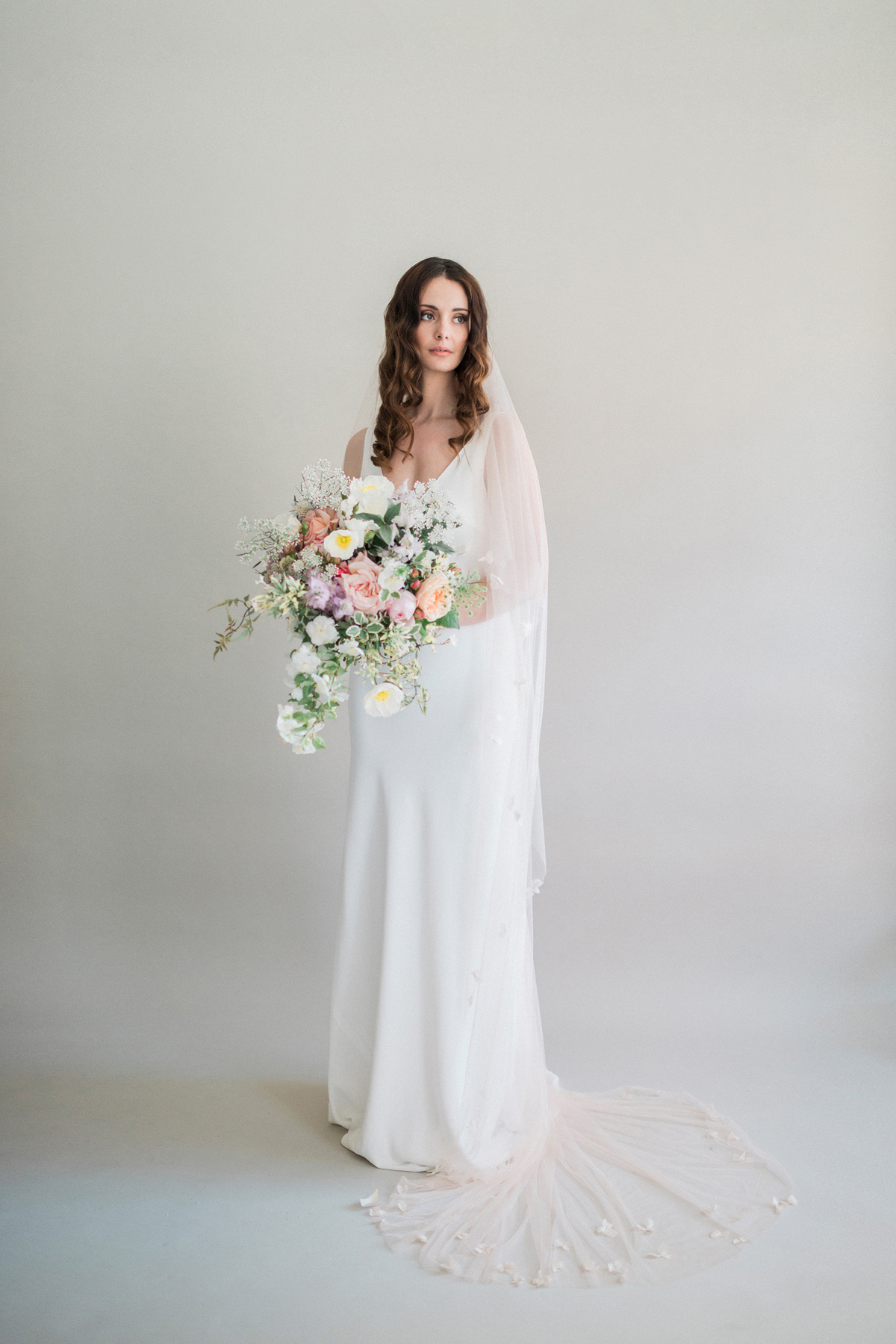 124 Sash Veil handmade dreamy wedding veils accessories