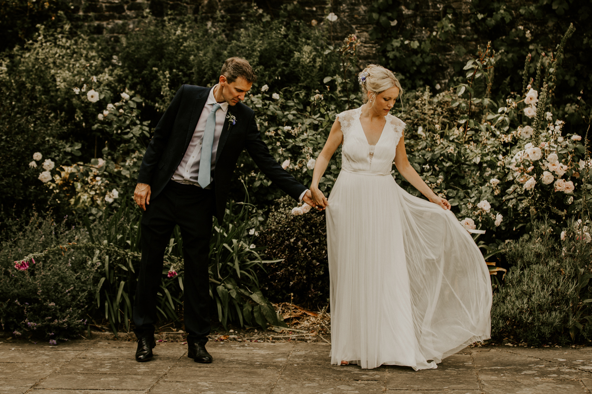 125 A Catherine Deane gown for a colourful Exeter wedding