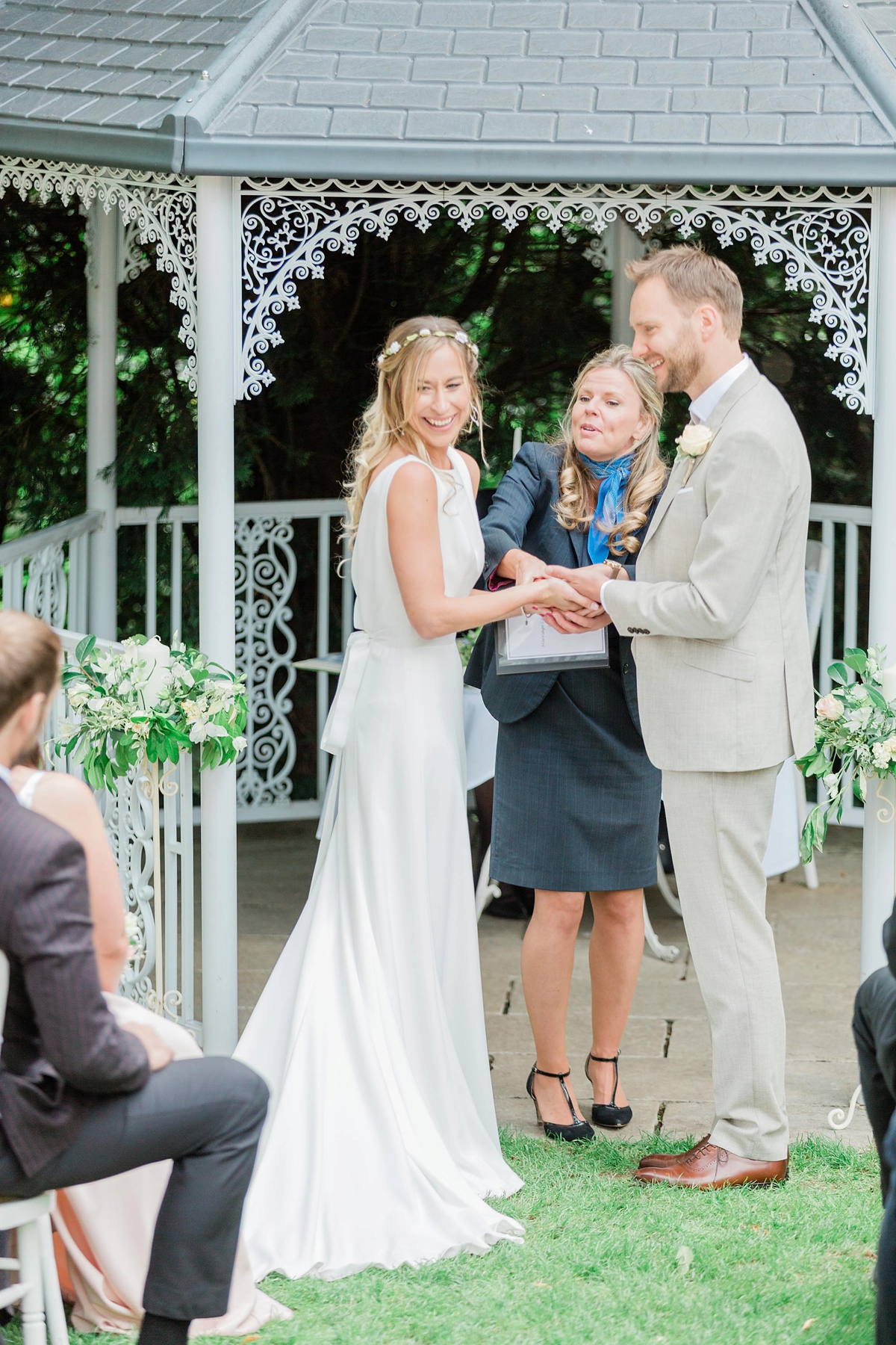 15 A chic Pronovias dress garden wedding. Carn Patrick Photography - A Chic Pronovias Gown For a Wild and Colourful Garden Wedding at a Medieval Manor House 15 A chic Pronovias dress garden wedding. Carn Patrick Photography