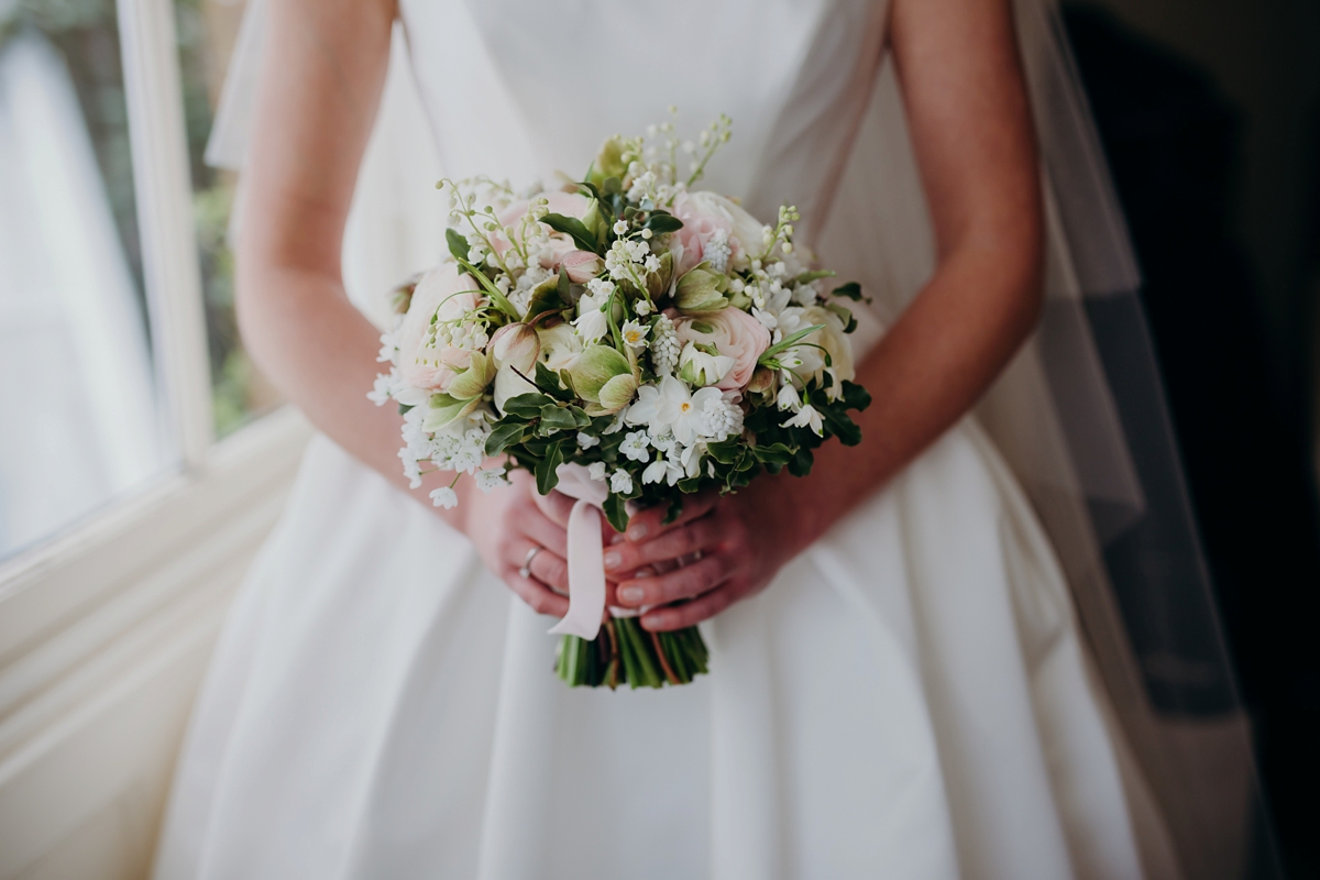 16 A Suzanne Neville gown English country wedding