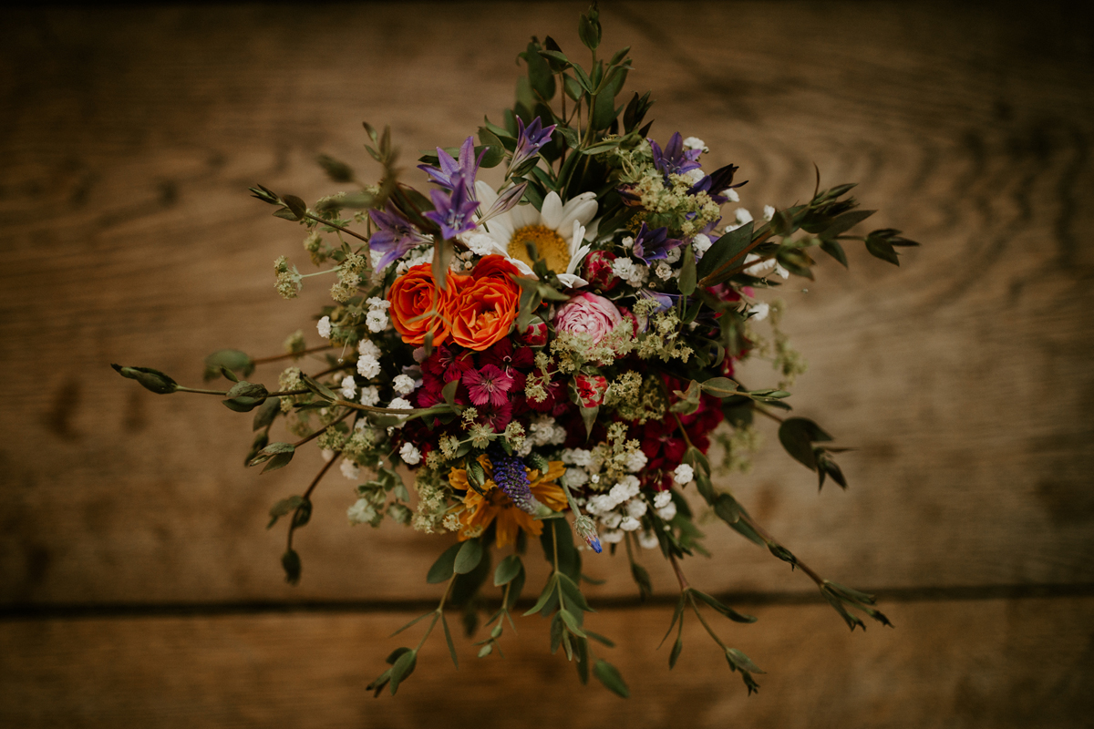 161 A Catherine Deane gown for a colourful Exeter wedding