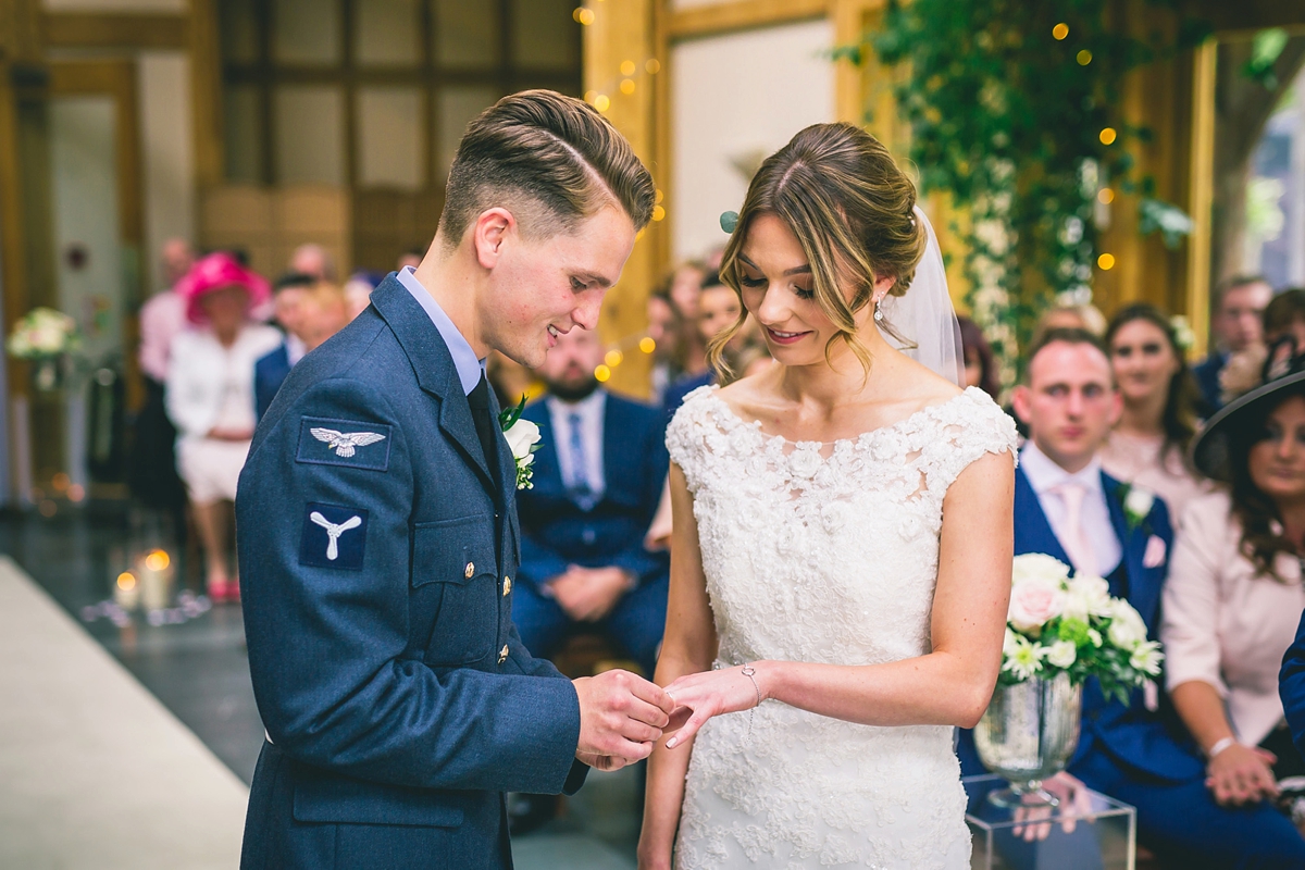 17 A Pronovias dress for a pastel pink countryside wedding