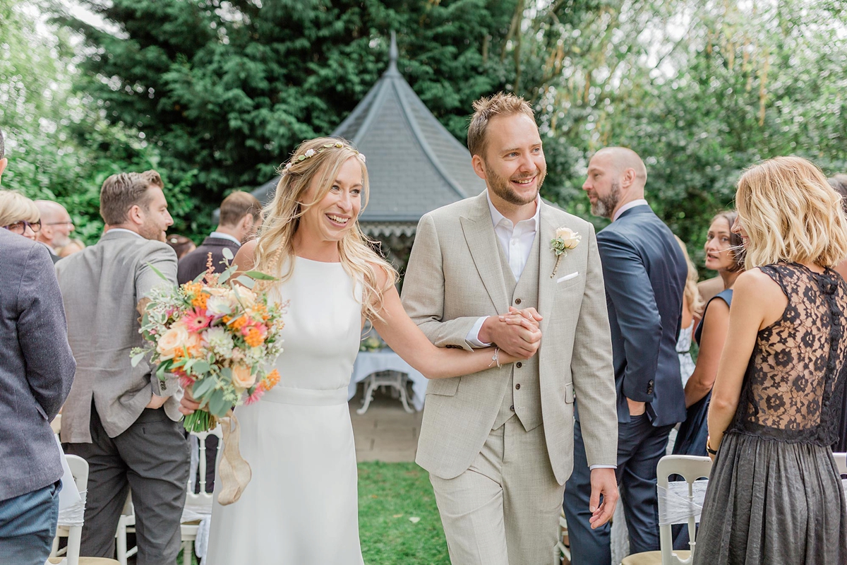 17 A chic Pronovias dress garden wedding. Carn Patrick Photography - A Chic Pronovias Gown For a Wild and Colourful Garden Wedding at a Medieval Manor House 17 A chic Pronovias dress garden wedding. Carn Patrick Photography