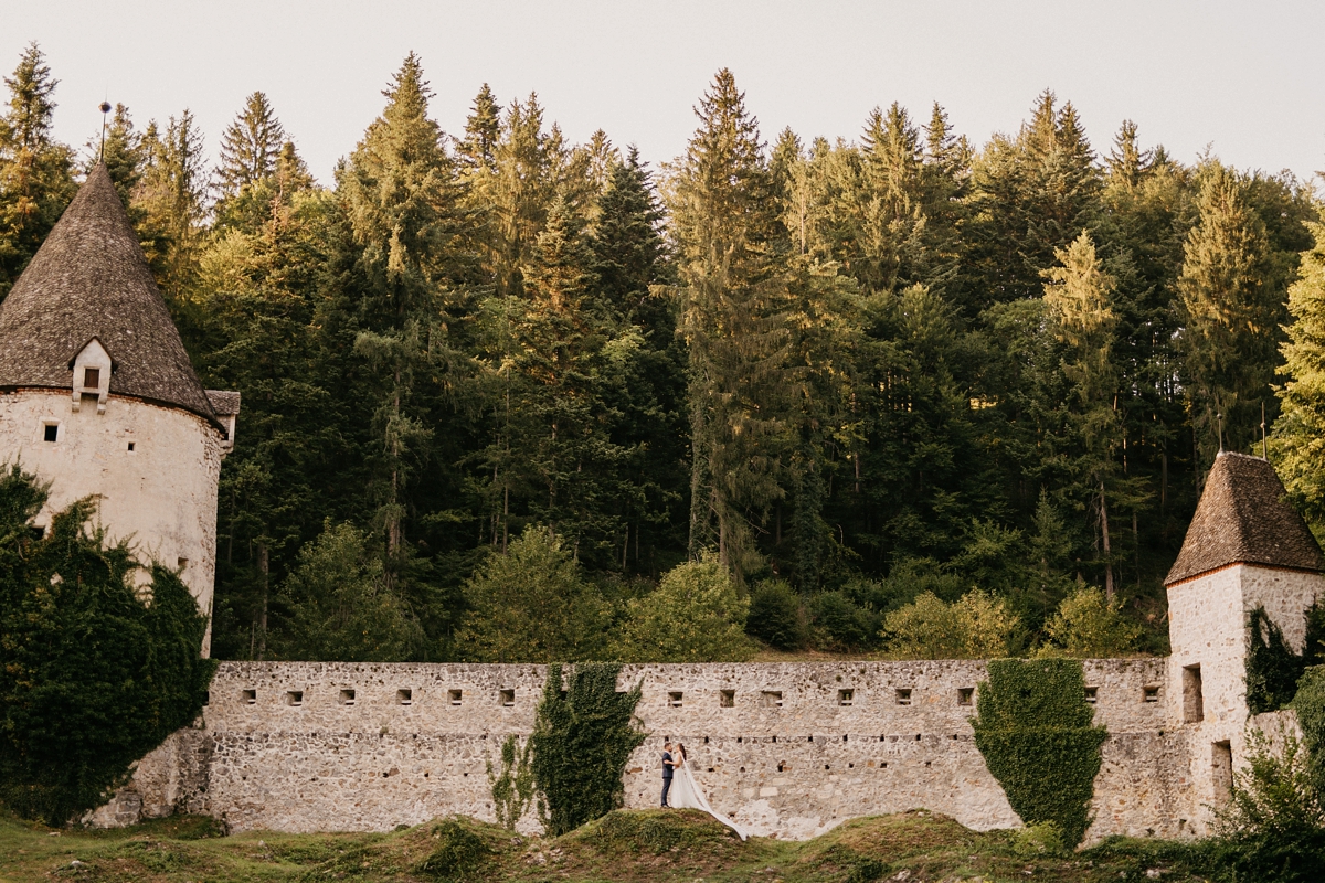 18 A Pronovias dress dreamy romantic wedding in Slovenia