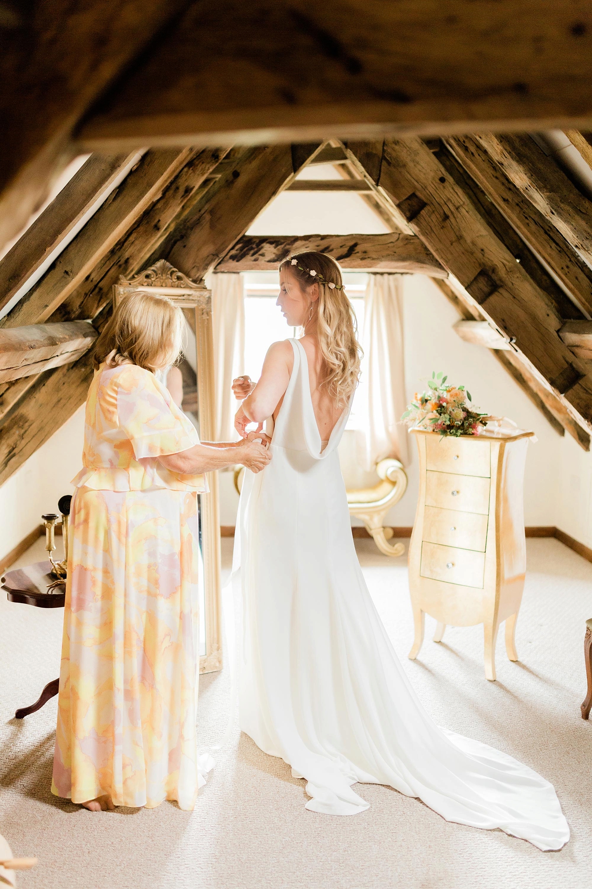 2 A chic Pronovias dress garden wedding. Carn Patrick Photography - A Chic Pronovias Gown For a Wild and Colourful Garden Wedding at a Medieval Manor House 2 A chic Pronovias dress garden wedding. Carn Patrick Photography