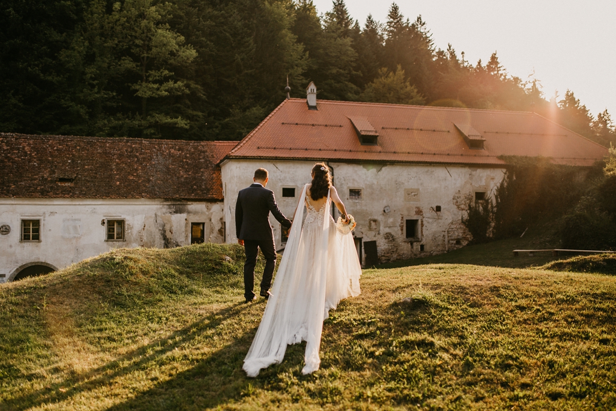 21 A Pronovias dress dreamy romantic wedding in Slovenia