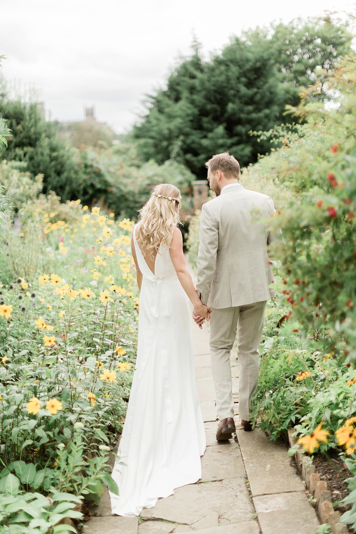 26 A chic Pronovias dress garden wedding. Carn Patrick Photography - A Chic Pronovias Gown For a Wild and Colourful Garden Wedding at a Medieval Manor House 26 A chic Pronovias dress garden wedding. Carn Patrick Photography