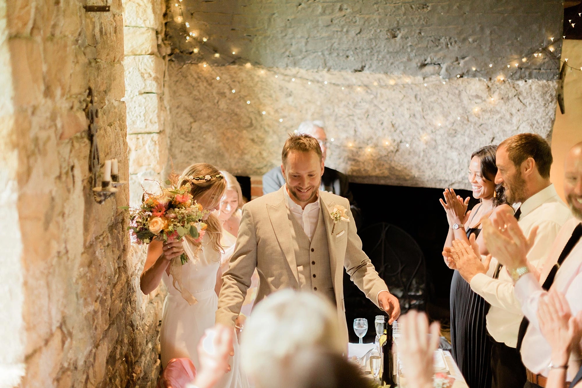 27 A chic Pronovias dress garden wedding. Carn Patrick Photography - A Chic Pronovias Gown For a Wild and Colourful Garden Wedding at a Medieval Manor House 27 A chic Pronovias dress garden wedding. Carn Patrick Photography