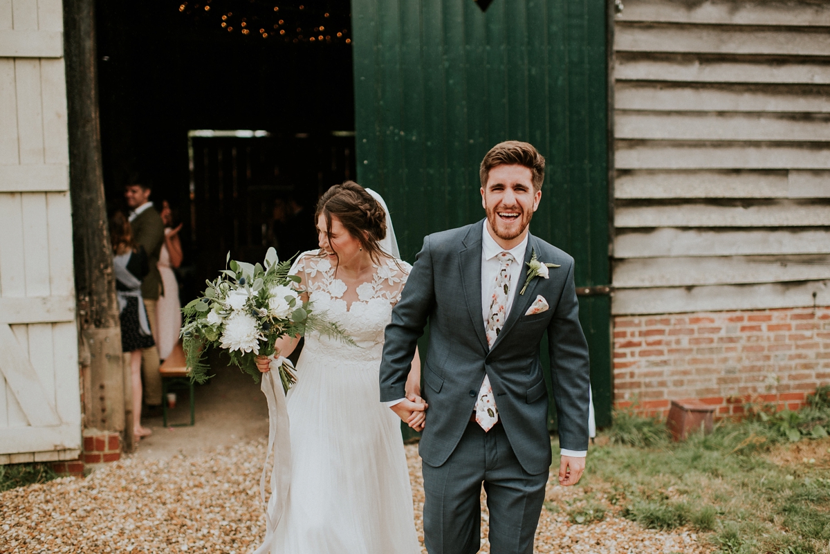 28 A Catherine Deane Dress Scandinavian inspired tipi wedding. Big Bouquet Photography.