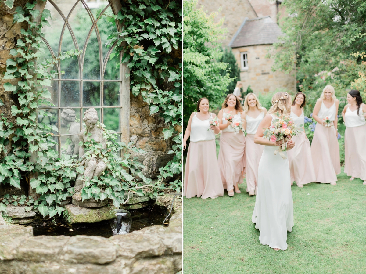 32 A chic Pronovias dress garden wedding. Carn Patrick Photography - A Chic Pronovias Gown For a Wild and Colourful Garden Wedding at a Medieval Manor House 32 A chic Pronovias dress garden wedding. Carn Patrick Photography