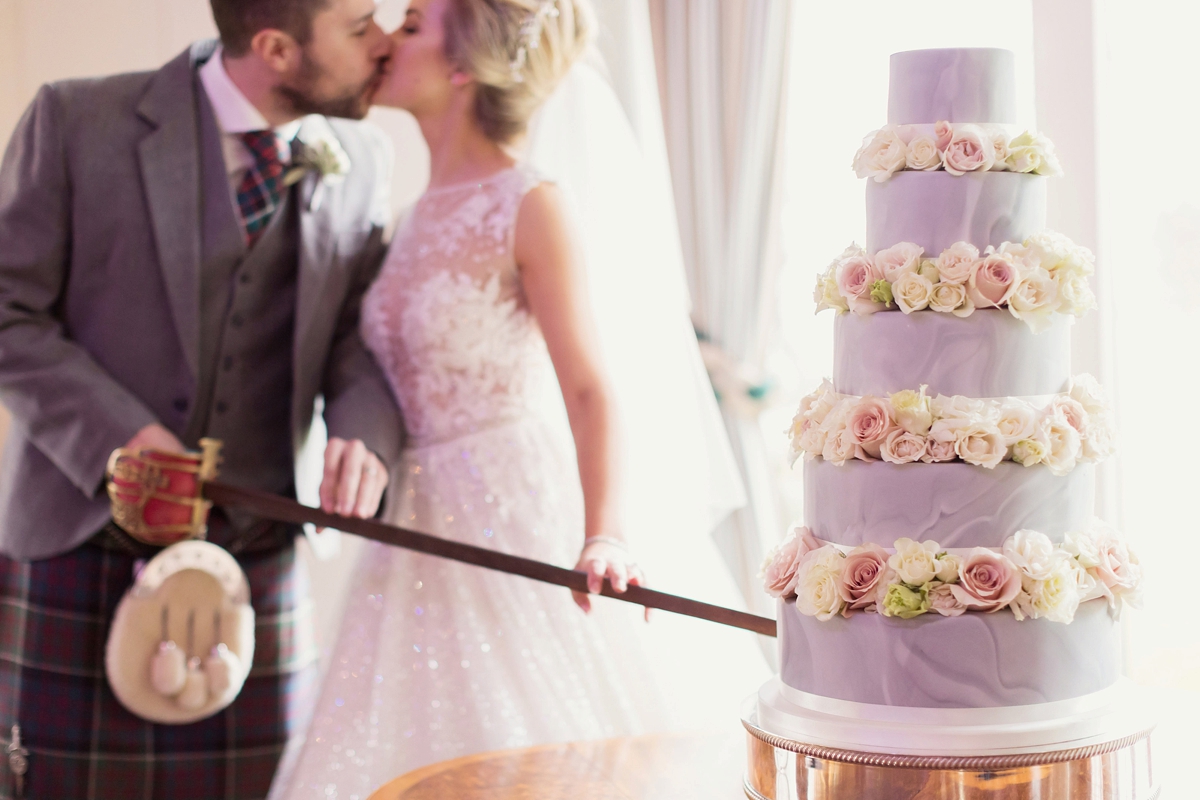 35 A Berta Bridal dress magnificent Scottish Castle wedding. Photography by Craig Eva Sanders.