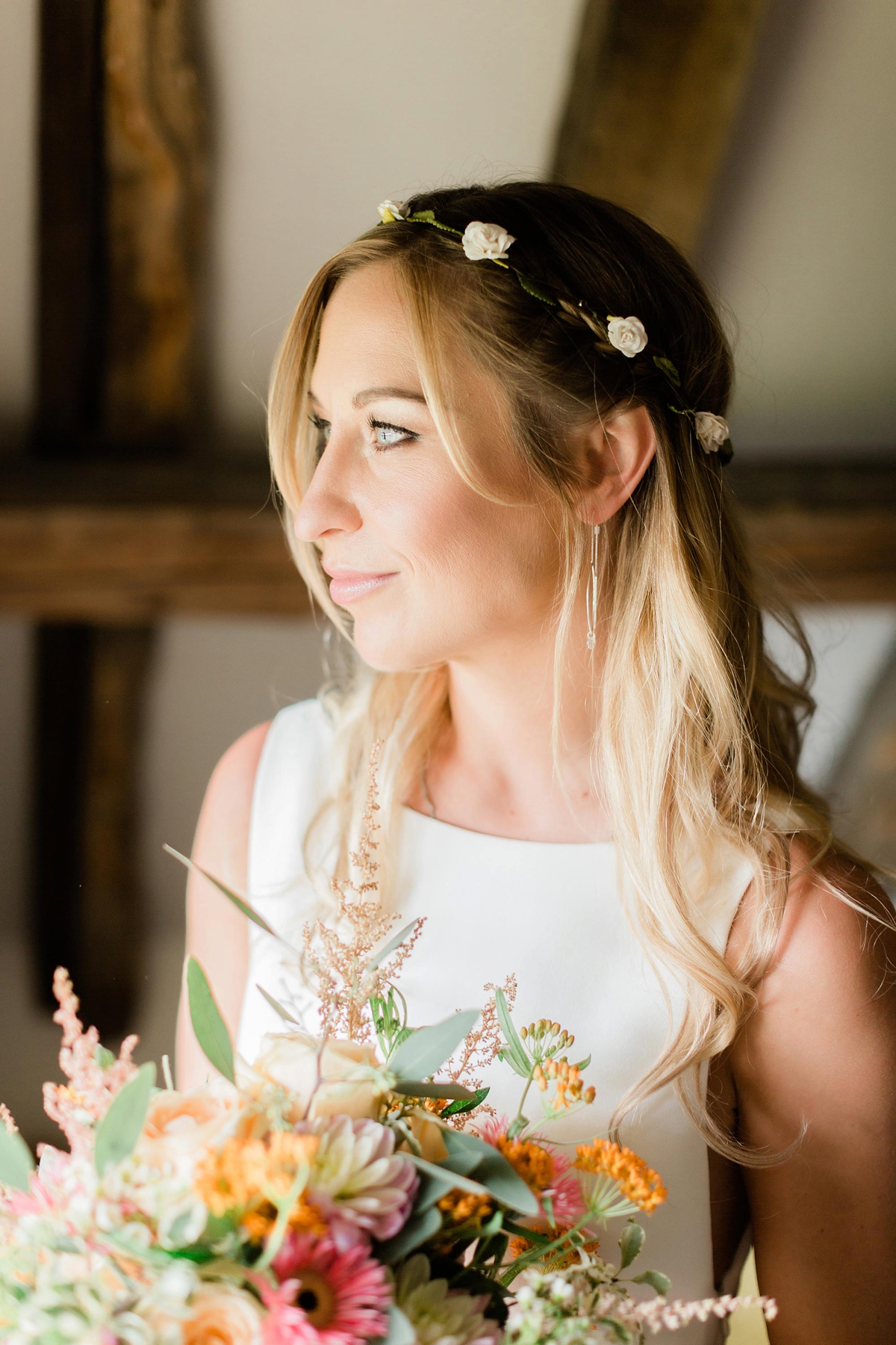 4 A chic Pronovias dress garden wedding. Carn Patrick Photography - A Chic Pronovias Gown For a Wild and Colourful Garden Wedding at a Medieval Manor House 4 A chic Pronovias dress garden wedding. Carn Patrick Photography