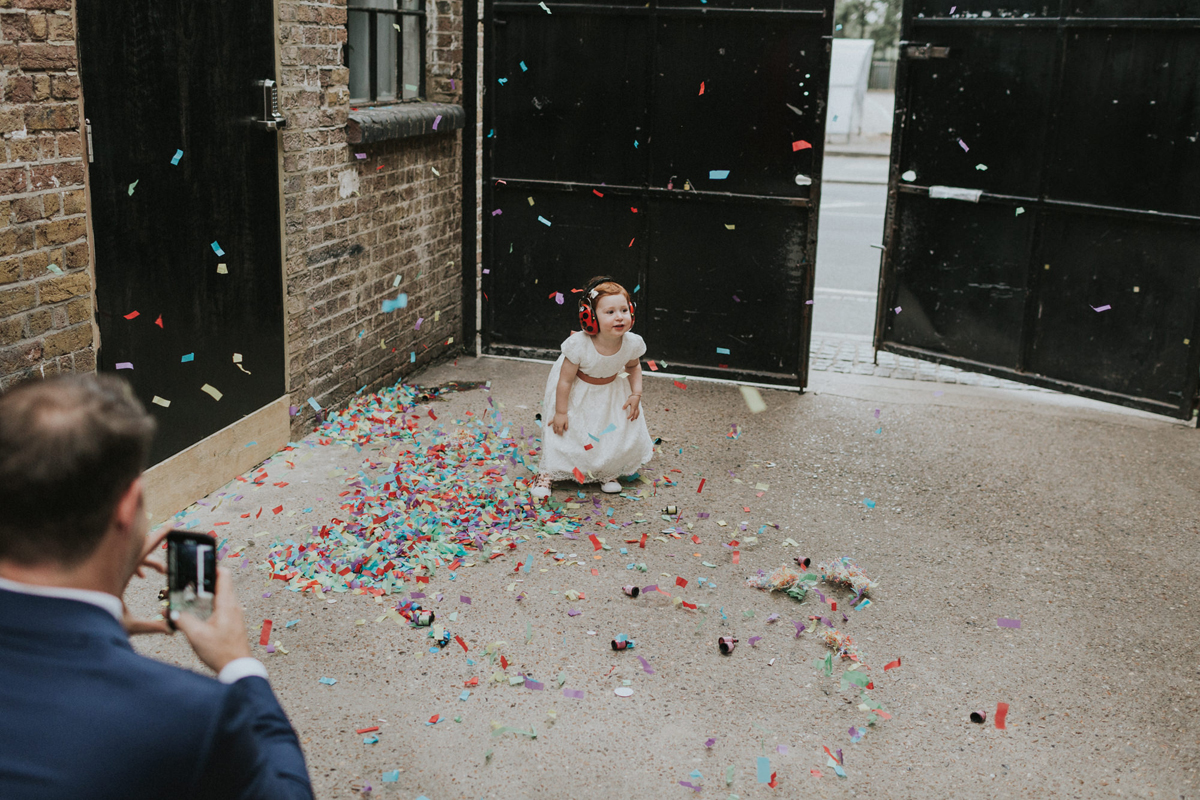 41 Peach pretty Jewish wedding va Westenius dress. Photography by We Heart Pictures.