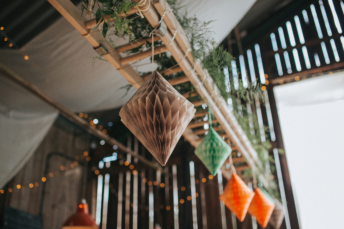 42 A Watters gown gold veil afternoon tea barn wedding