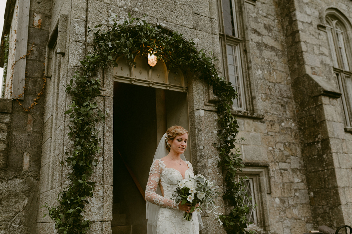 44 Galia Lahav glamour Irish country house wedding. Photography by Adam and Grace