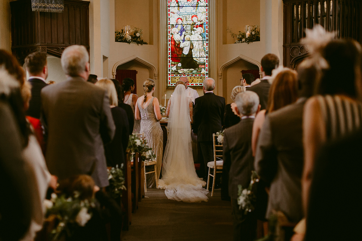 48 Galia Lahav glamour Irish country house wedding. Photography by Adam and Grace