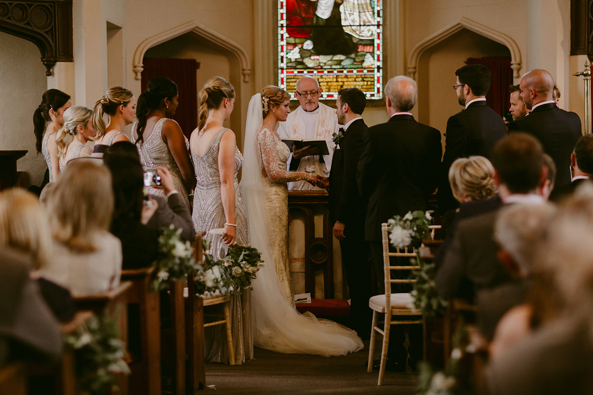 52 Galia Lahav glamour Irish country house wedding. Photography by Adam and Grace