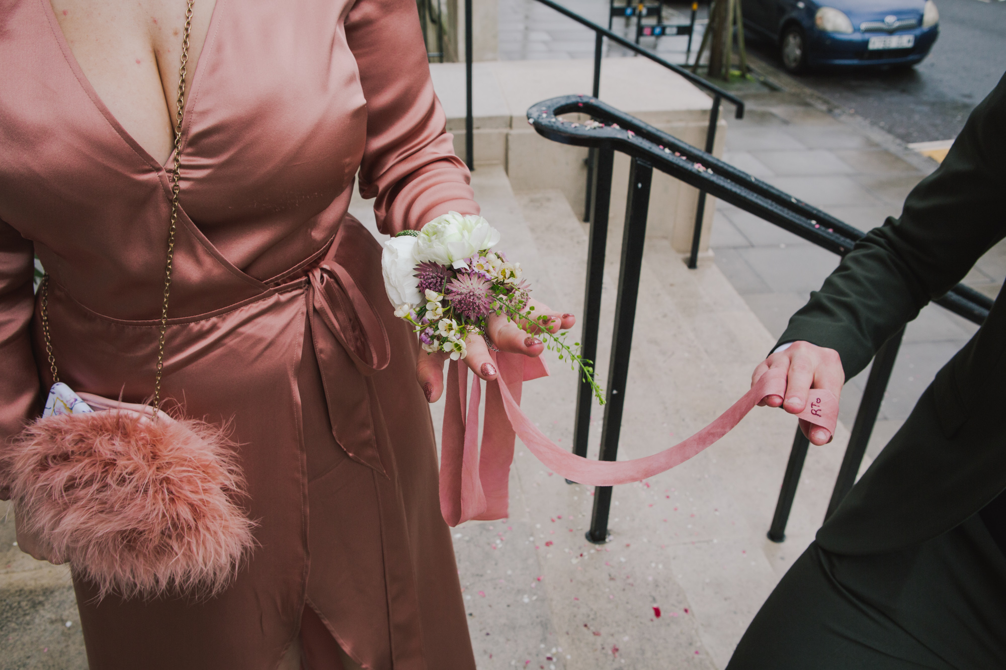 56 A customised 70s dress for a modern non traditional London wedding