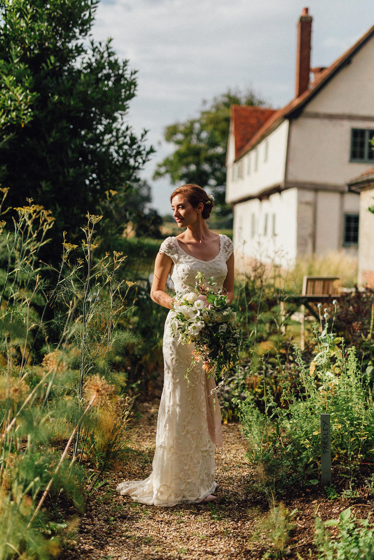 62 A Phase Eight dress botanical inspired wedding. Images by Emily Steve.