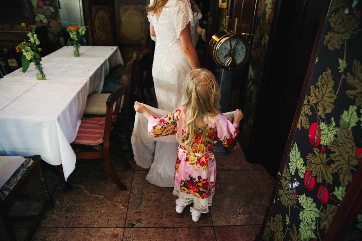 66 Eliza Jane Howell sequin dress for a laidback vintage inspired wedding. Photography by Sally T
