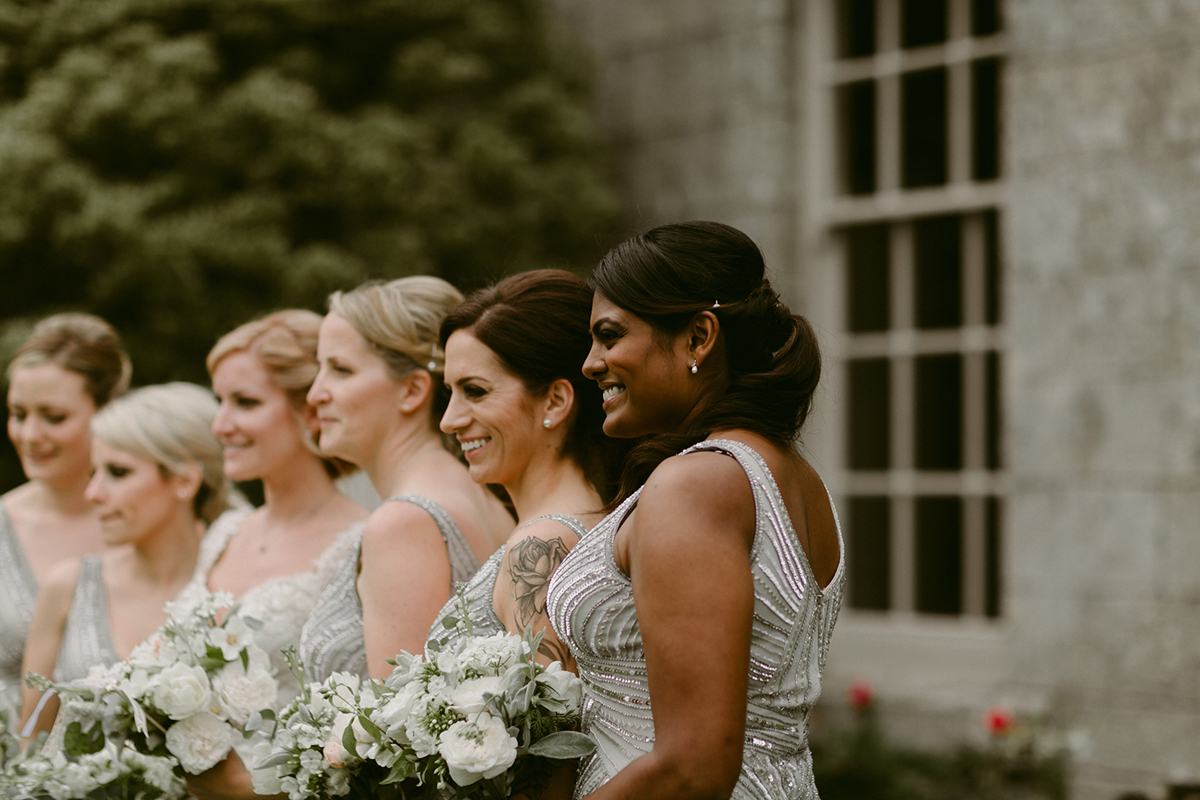 67 Galia Lahav glamour Irish country house wedding. Photography by Adam and Grace