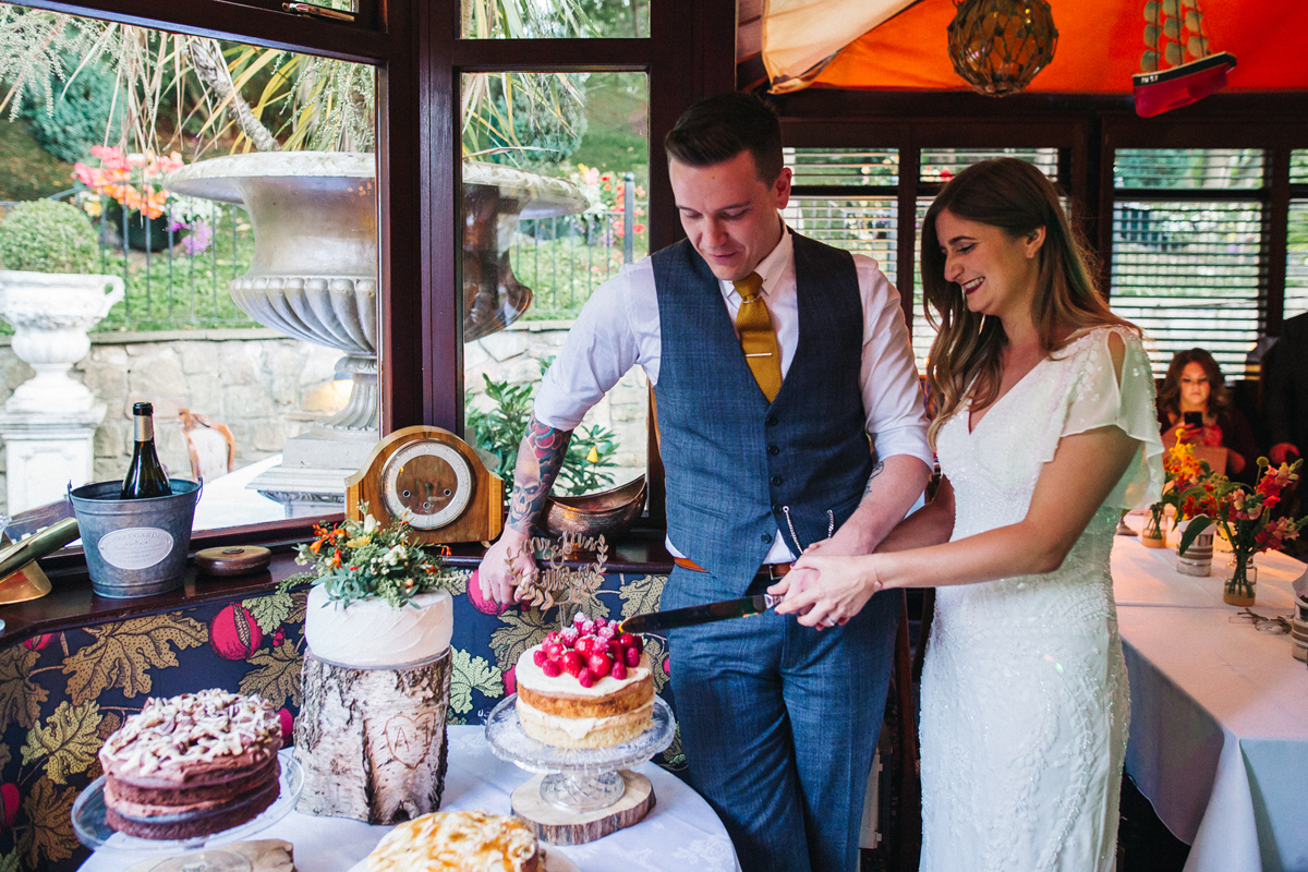 68 Eliza Jane Howell sequin dress for a laidback vintage inspired wedding. Photography by Sally T