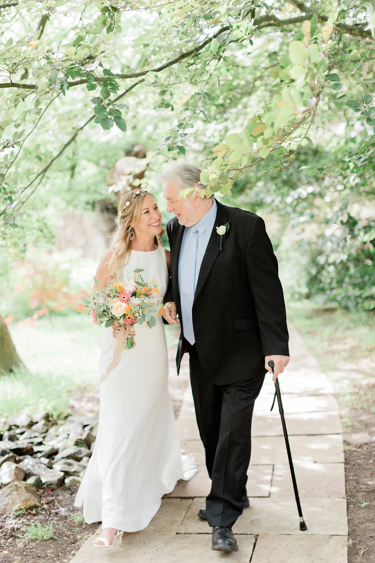 8 A chic Pronovias dress garden wedding. Carn Patrick Photography - A Chic Pronovias Gown For a Wild and Colourful Garden Wedding at a Medieval Manor House 8 A chic Pronovias dress garden wedding. Carn Patrick Photography