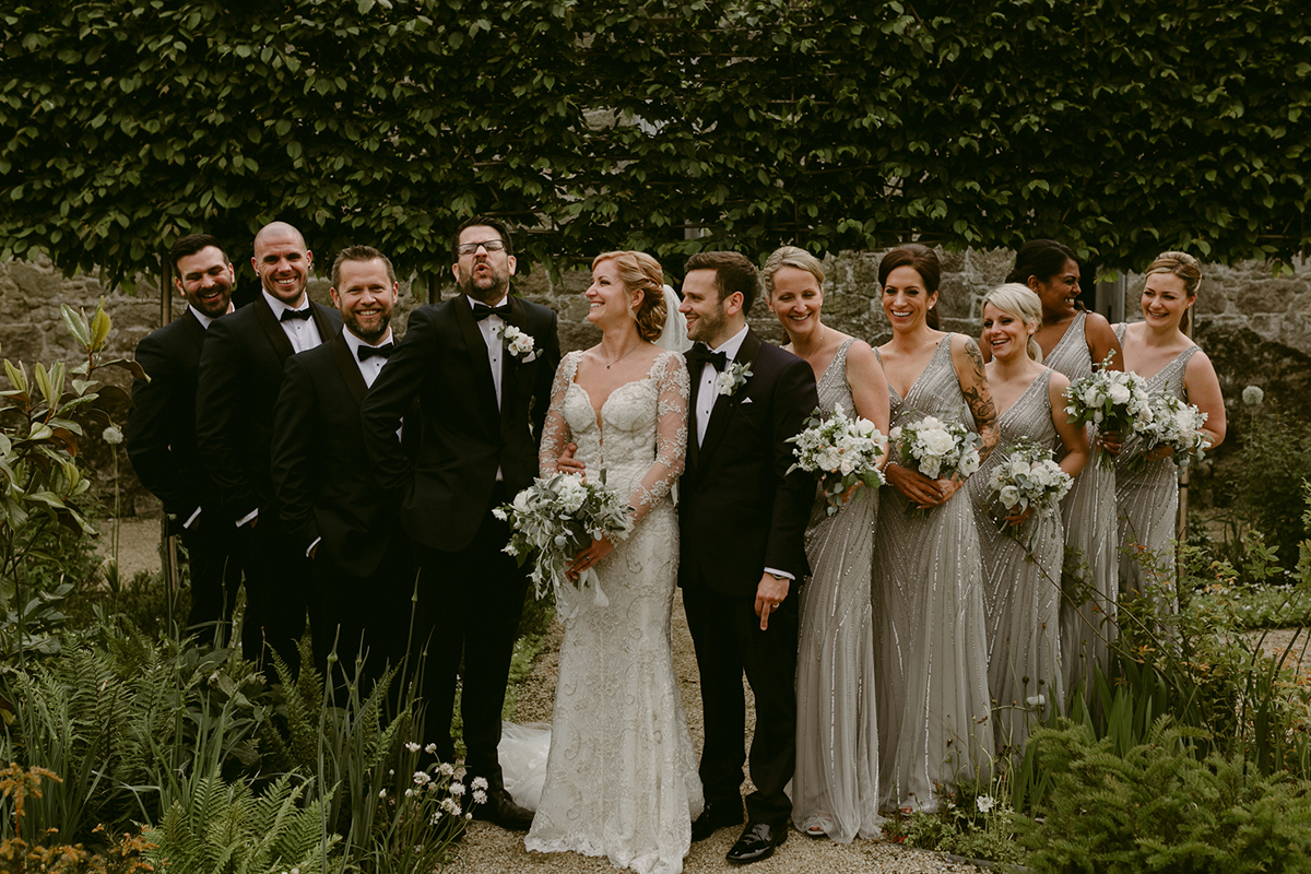 80 Galia Lahav glamour Irish country house wedding. Photography by Adam and Grace