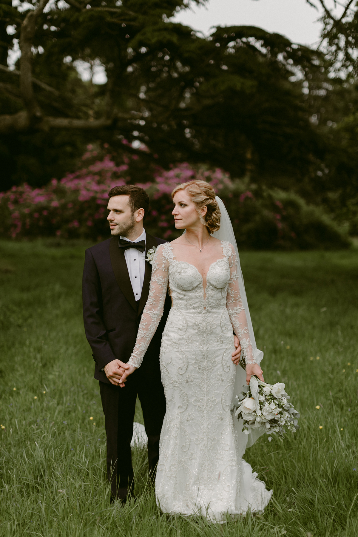 90 Galia Lahav glamour Irish country house wedding. Photography by Adam and Grace