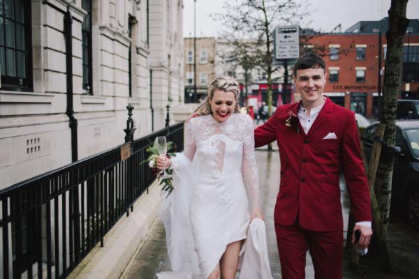 A customised 1970’s Dress for a Real Most Curious Bride and her Modern, Non-Traditional London Wedding