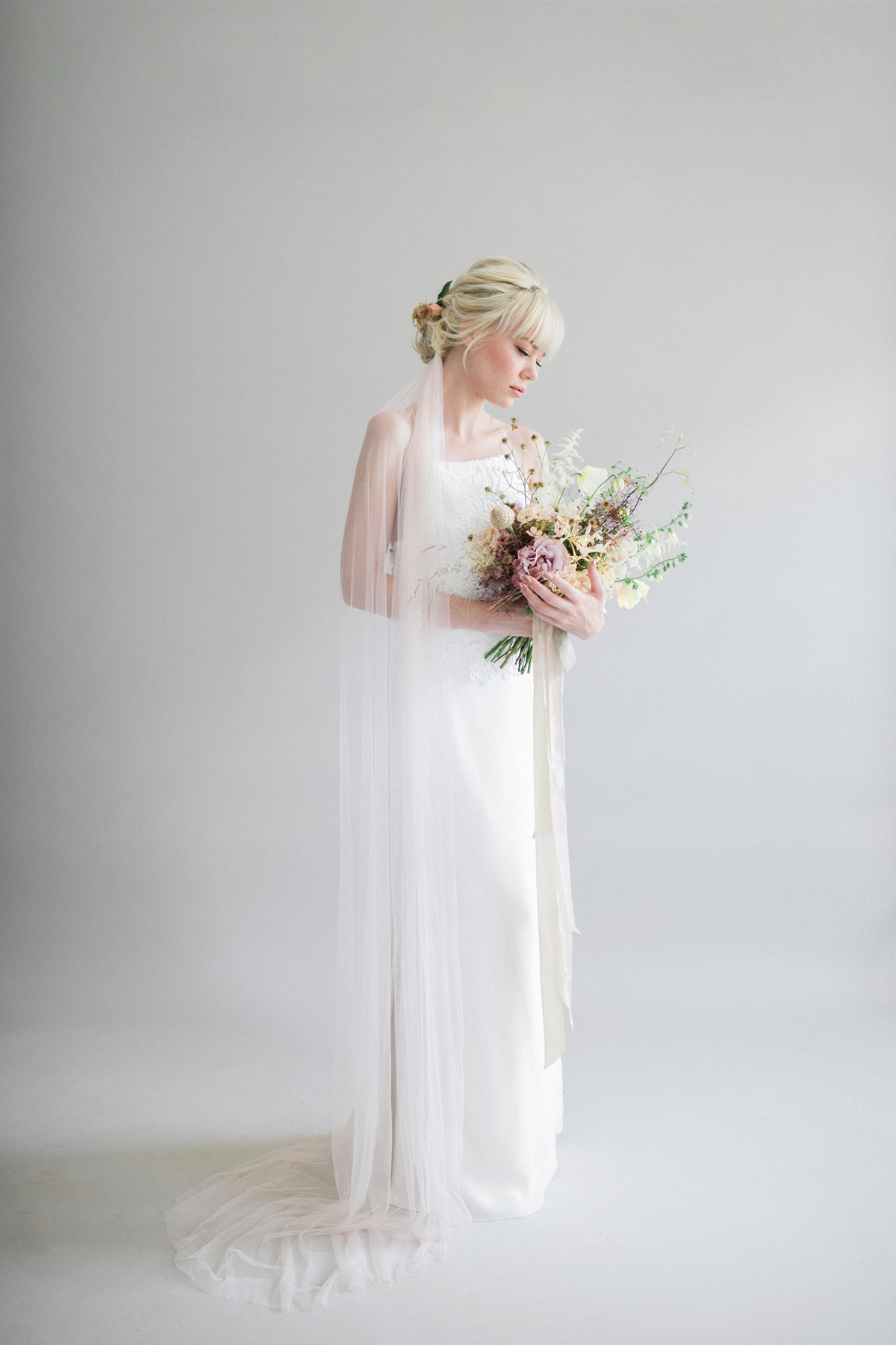 93 Sash Veil handmade dreamy wedding veils accessories