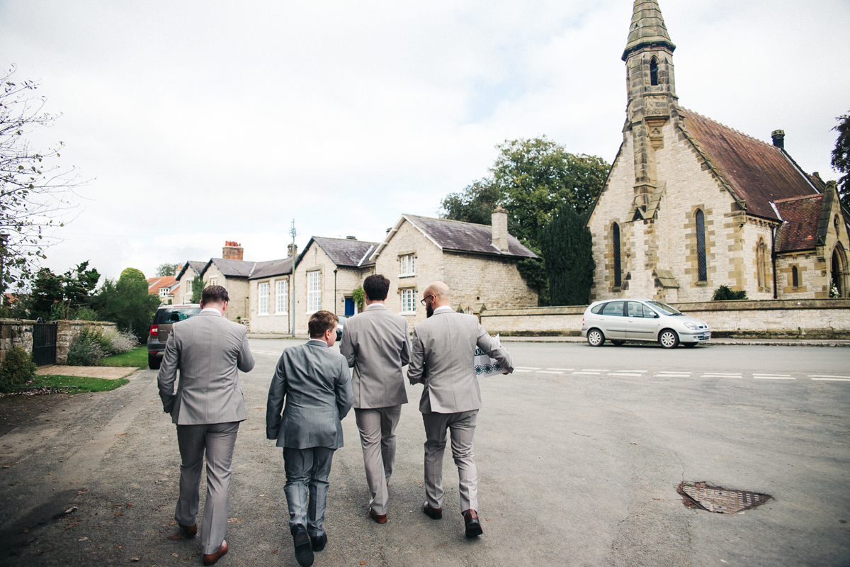 Botanical inspired green blush pink marquee wedding in North Yorkshire. Sally T Photography 1