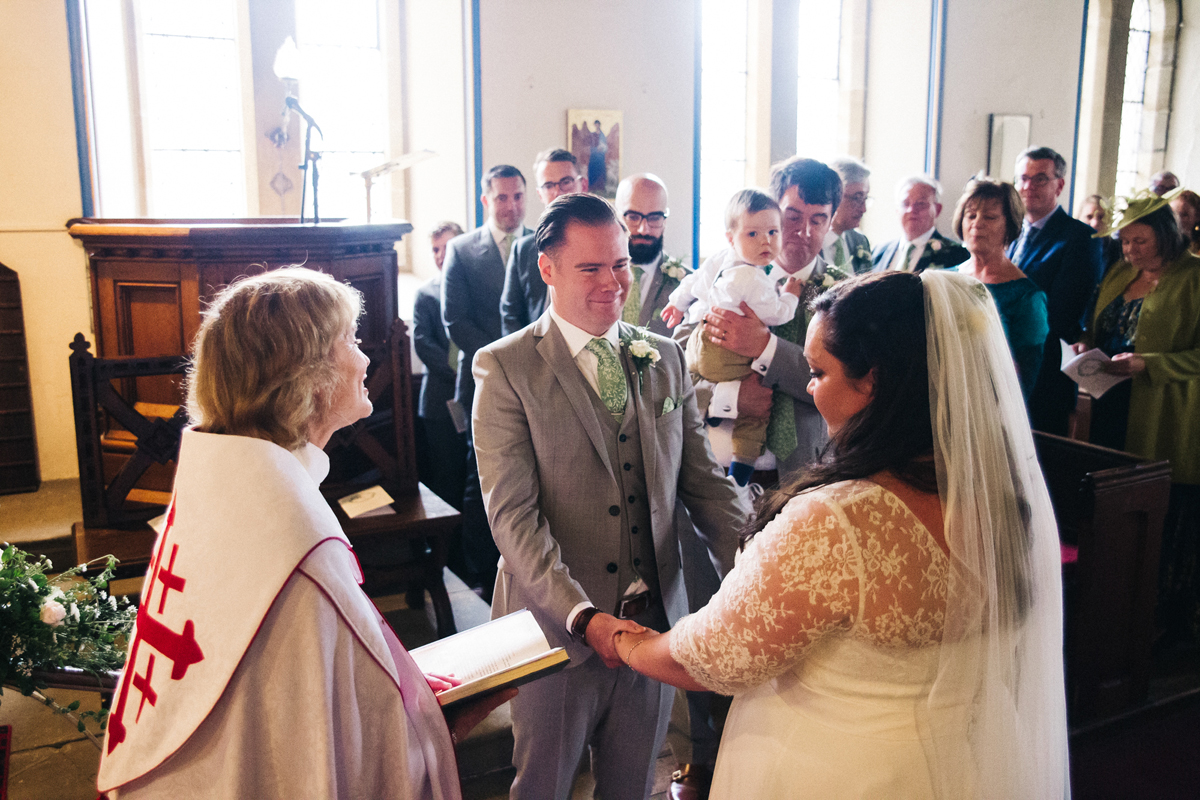 Botanical inspired green blush pink marquee wedding in North Yorkshire. Sally T Photography 28