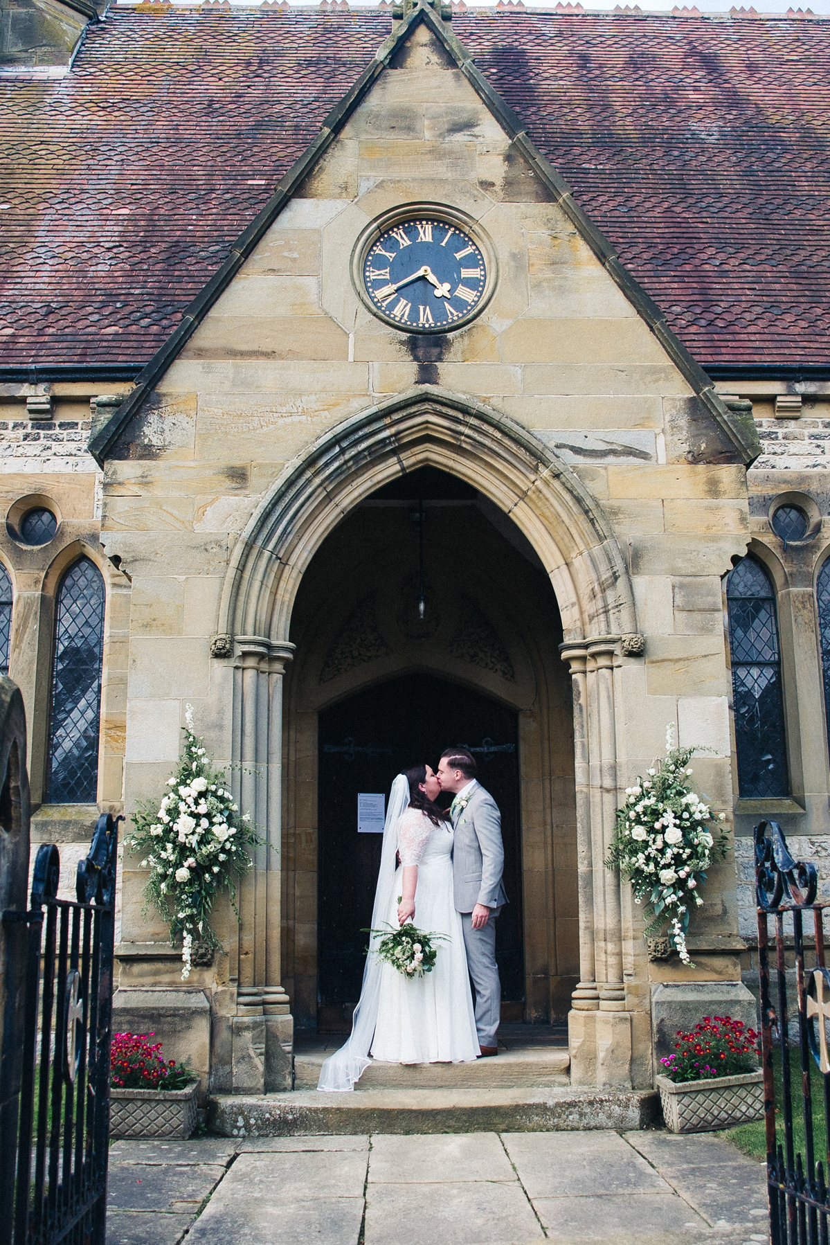 Botanical inspired green blush pink marquee wedding in North Yorkshire. Sally T Photography 33