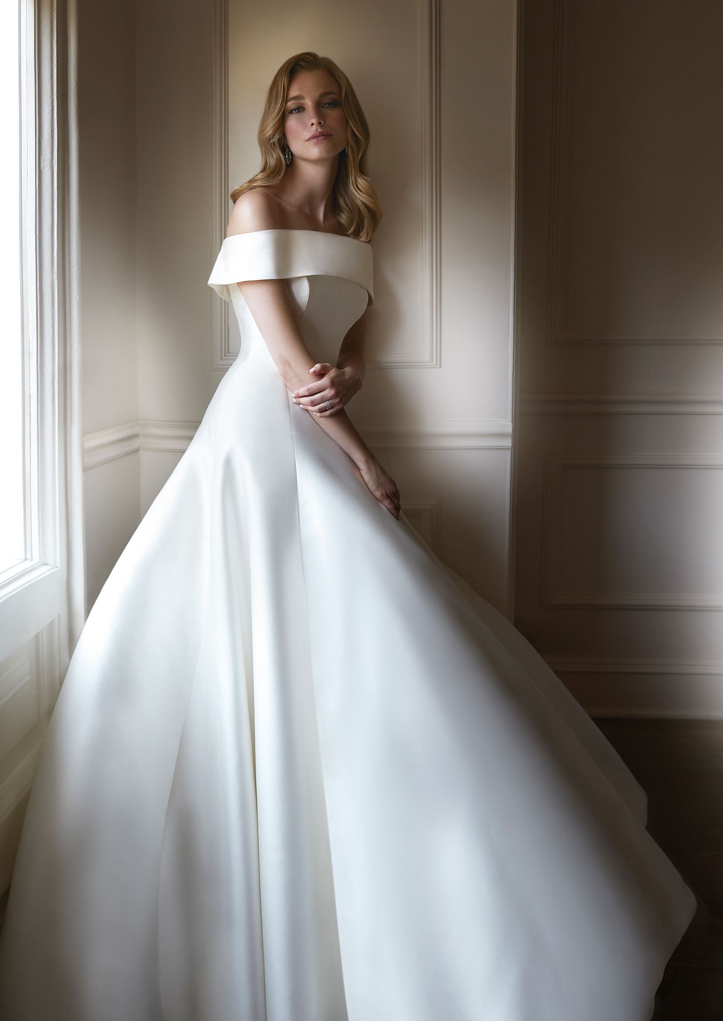 Caroline Castigliano luxury wedding dress CLARET