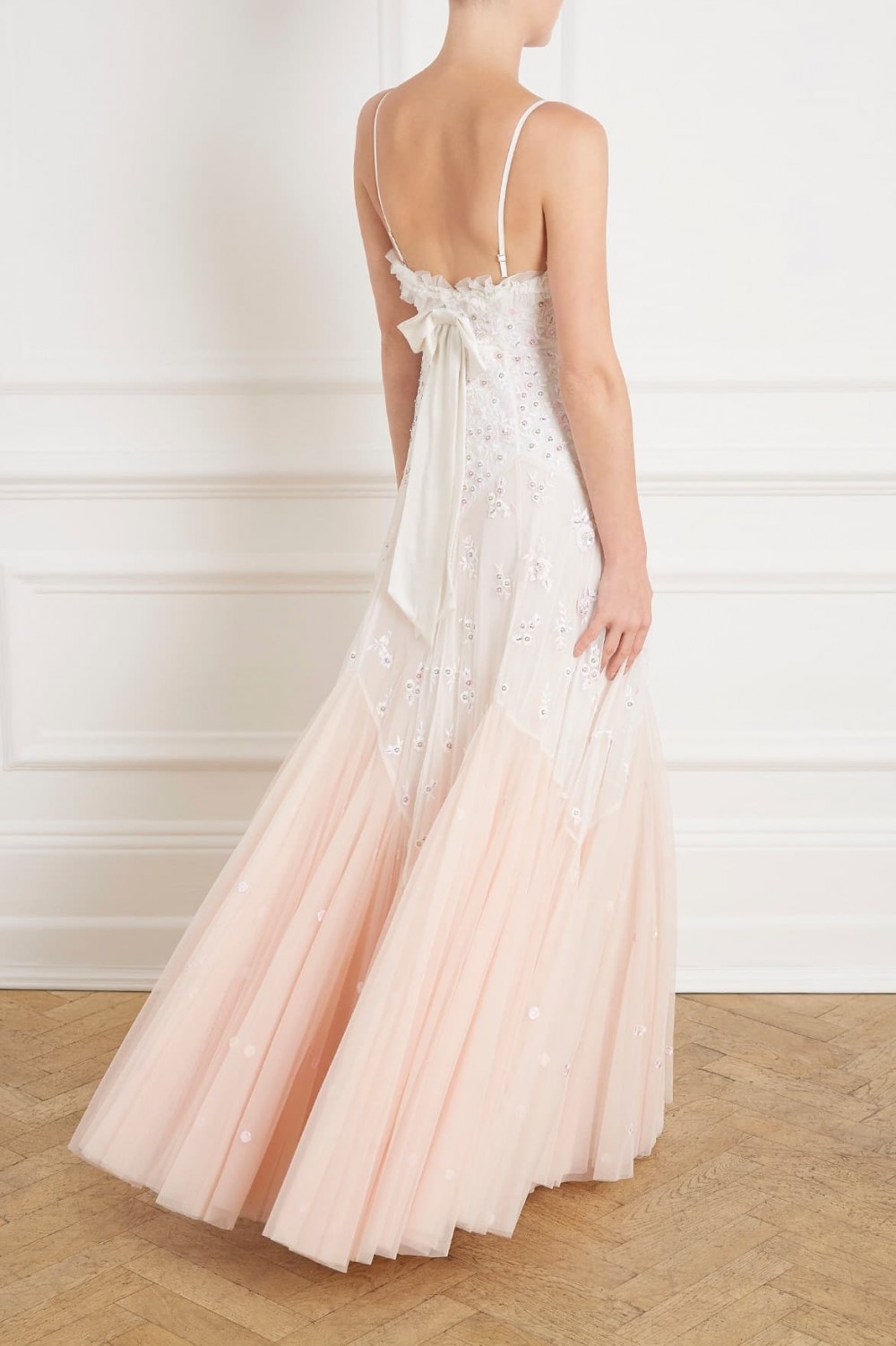 Pearl rose cami gown