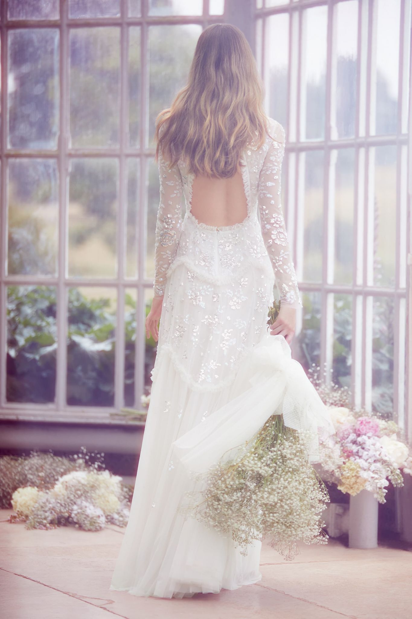 Needle and thread clearance ivory dress