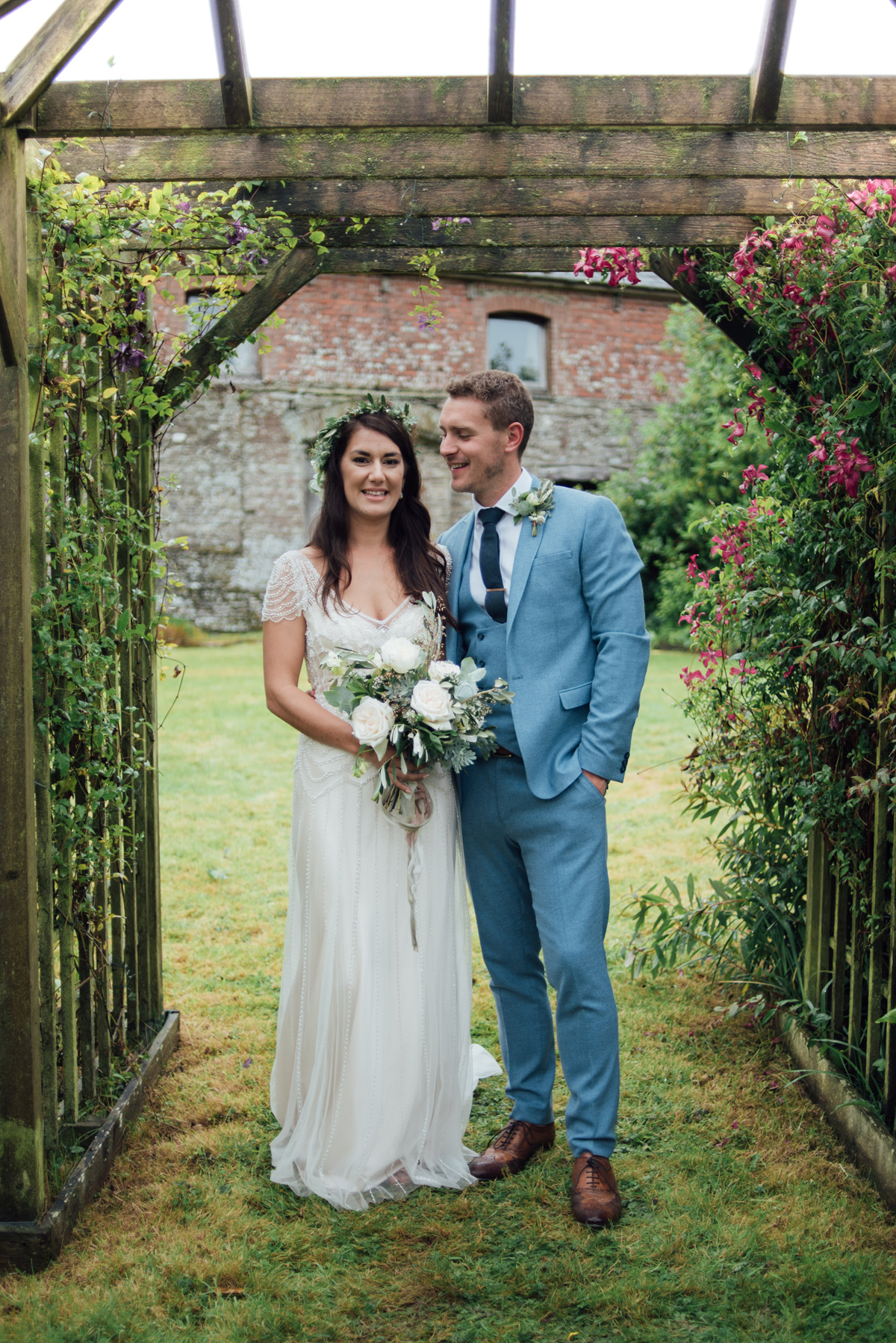 118 Maggie Sottero dress rainy day farm wedding Liberty Pearl Photography