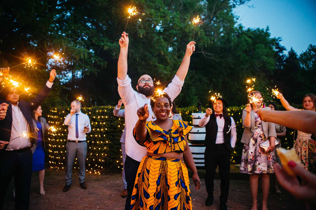 119 Vibrant colourful English Ghanaian fusion wedding