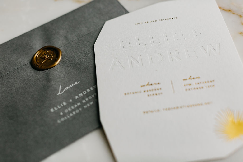 12 Story of Us modern colourful creative wedding stationery