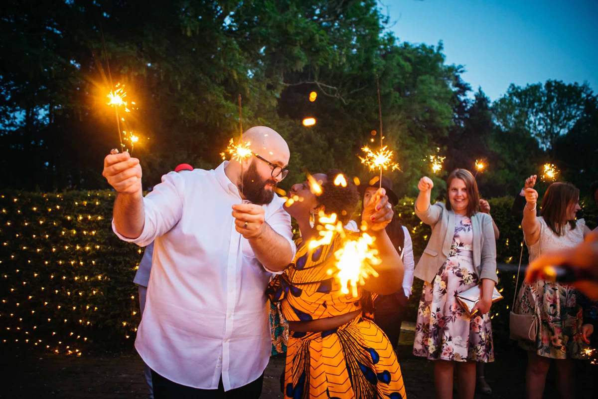 120 Vibrant colourful English Ghanaian fusion wedding