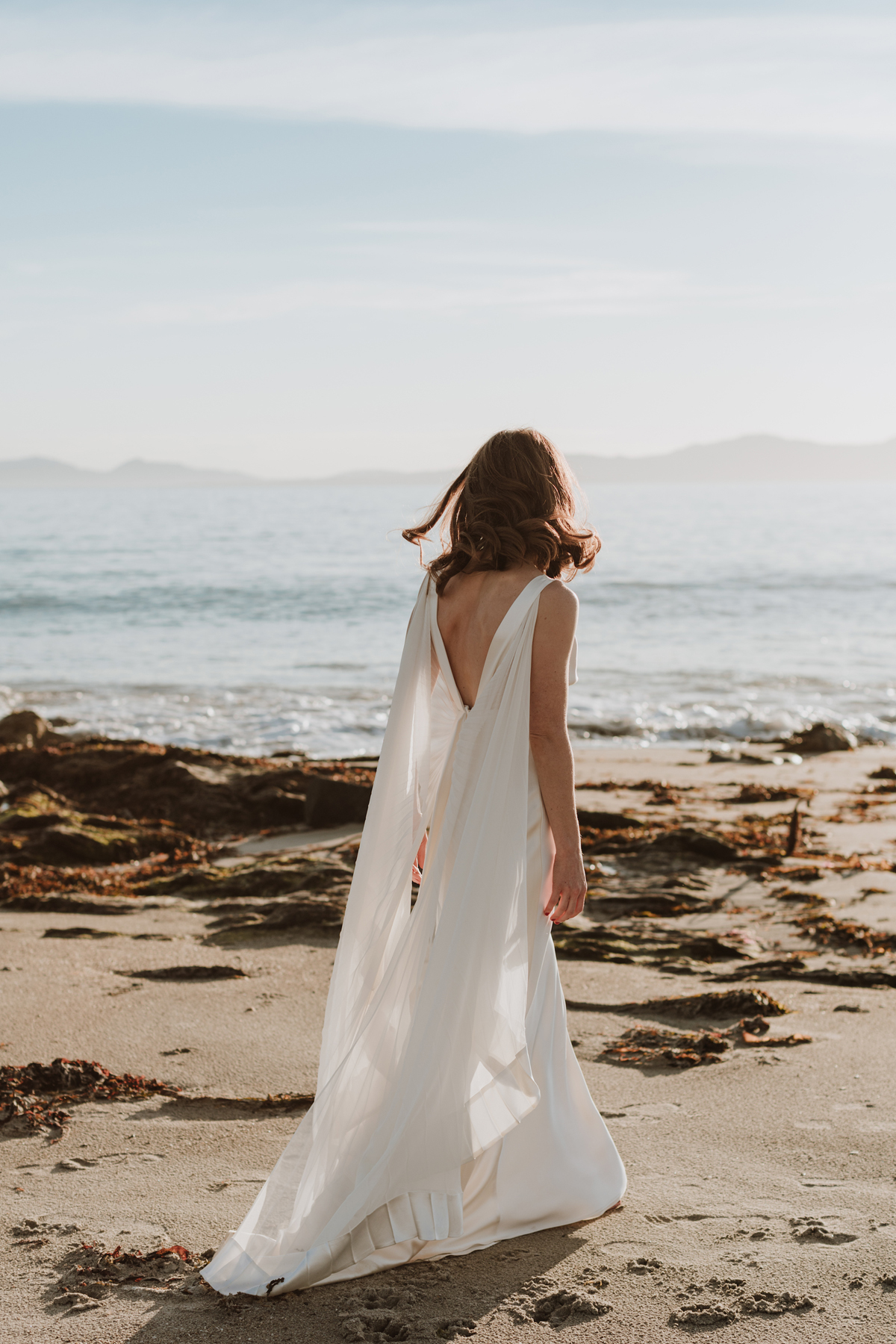 156 Minimalist natural Crear wedding Scottish coast Caro Weiss Photography