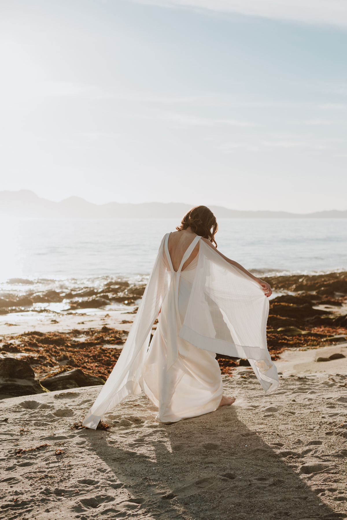 158 Minimalist natural Crear wedding Scottish coast Caro Weiss Photography