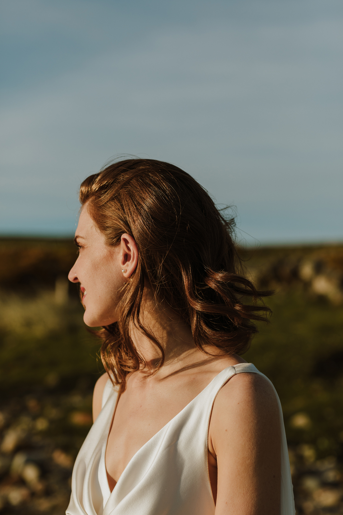 164 Minimalist natural Crear wedding Scottish coast Caro Weiss Photography